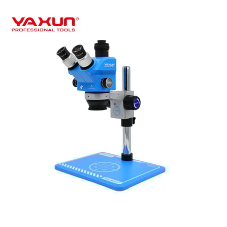 ميكروسكوب YAXUN YX-AK47 احترافي ثلاثي العدسة | YAXUN YX-AK47 Professional Trinocular Stereo Microscope