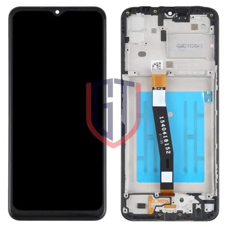 شاشة LCD أصلية بإطار لهاتف سامسونج جالكسي A22 5G (أسود)