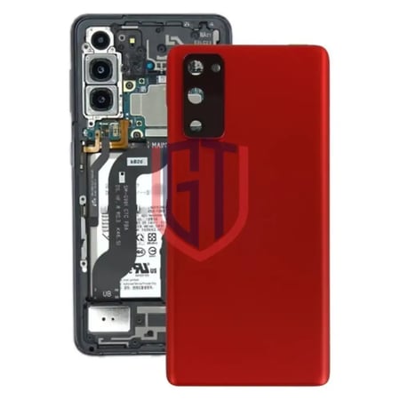 غطاء خلفي للبطارية مع غطاء عدسة كاميرا لهاتف Samsung Galaxy S20 FE