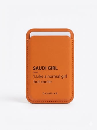 ORANGE CARD HOLDER
