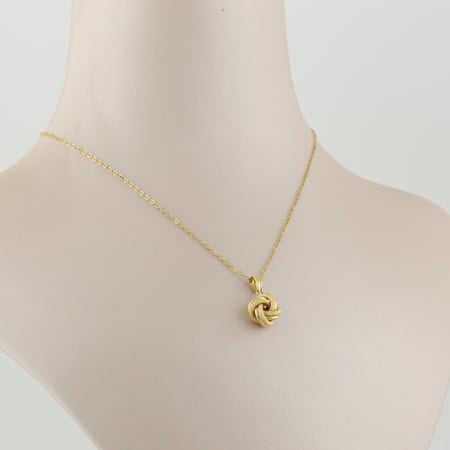 نصف طقم ذهب بتصميم دوائر متداخلة - عيار 18