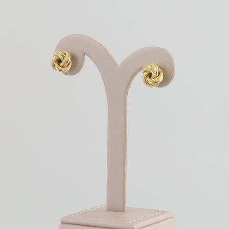 نصف طقم ذهب بتصميم دوائر متداخلة - عيار 18