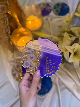 كوستر (قاعده كوب) لون بنفسجي