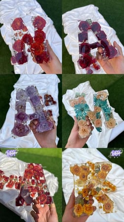 حفظ الورد الطبيعي داخل الريزن -حرف ريزن كل الالوان