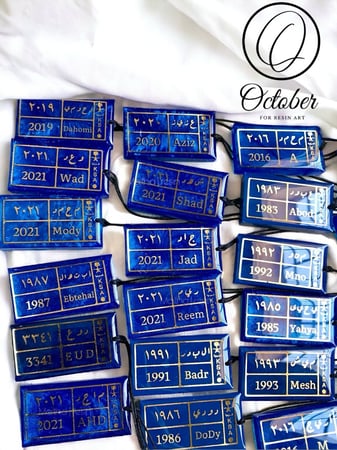 تعليقة ريزن للسياره (car)لون ازرق