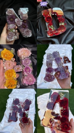 حفظ الورد الطبيعي داخل الريزن -حرف ريزن كل الالوان