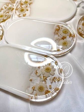 مجموعه| توزيعات كوستر بيضاوي بالورد الطبيعي