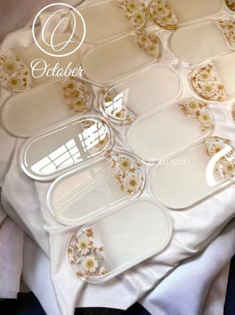 مجموعه| توزيعات كوستر بيضاوي بالورد الطبيعي