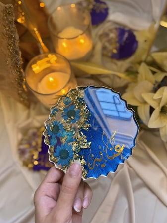 كوستر (قاعده كوب) لون ازرق نيلي