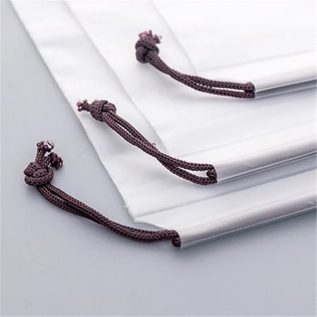 طقم اكياس بلاستيكية شفافة بربطة 3 احجام