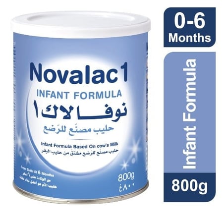نوفالاك 1 حليب أطفال المرحلة الأولى من الولادة وحتى 6 أشهر 800 جرام