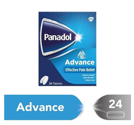 بنادول ادفانص 500 مج حبوب 24 ق