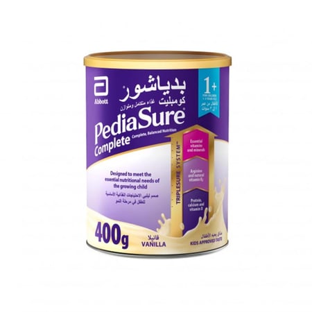 بدياشور كومبليت حليب النمو فانيلا +1 أكبر من سنة 400 جرام