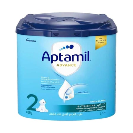 ابتاميل حليب أطفال المرحلة الثانية من عمر 6 أشهر إلى سنة 400 جرام