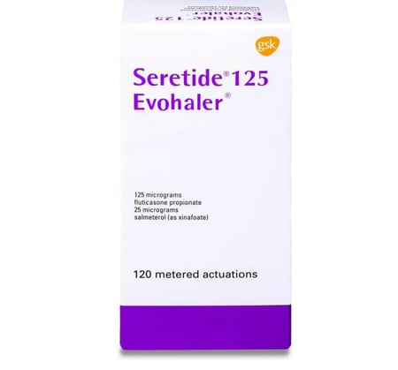 سيريتايد 125 مكج بخاخ للصدر 120 بخة