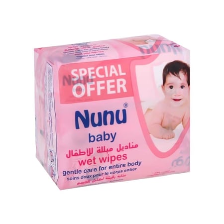 نونو مناديل اطفال عناية رقيقة 2+1