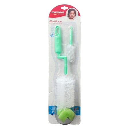 مام لاف فرشاة تنظيف الرضاعة سفنجية بنهايات دائرية 011