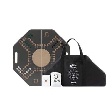 لعبة جاكارو فاخرة لأربع أشخاص بكامل ملحقاتها مع شنطة