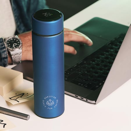 مق ذكي حافظ للحرارة والبرودة أزرق بسعة 450 مل من باريستار