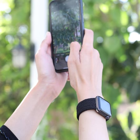 سوار ساعة ابل قماش (أسود) مقاس 38/40 من نيتزي