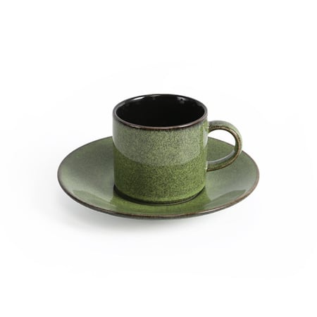 كوب قهوة سيراميك (صلصال أخضر )بسعة 140 مل من باريستار
