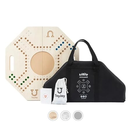 لعبة جاكارو فاخرة لأربع أشخاص بكامل ملحقاتها مع شنطة