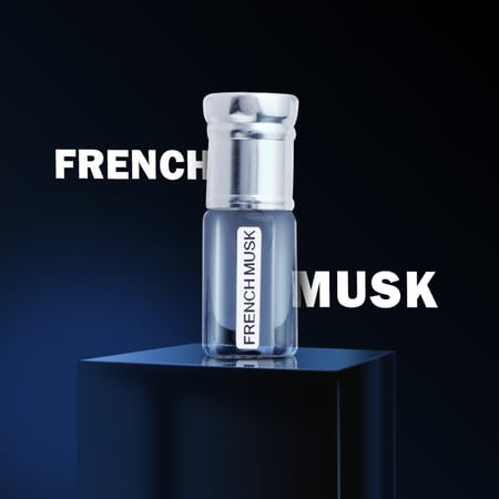 عطر المسك الفرنسي  من برد فرنسا ودفئ معطفك والارض لم تجف من المطر