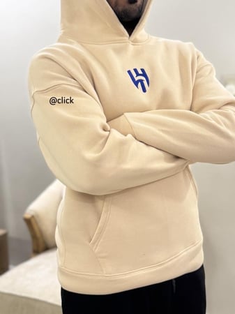 هودي الهلال تطريز بيج