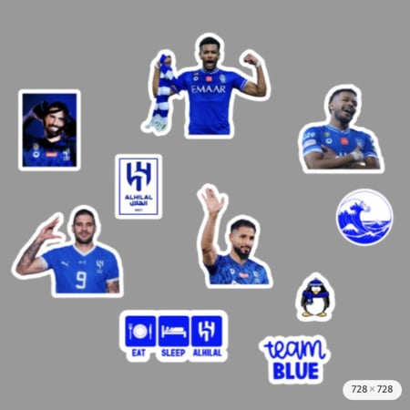 مجموعة ستيكرات من تصميمك