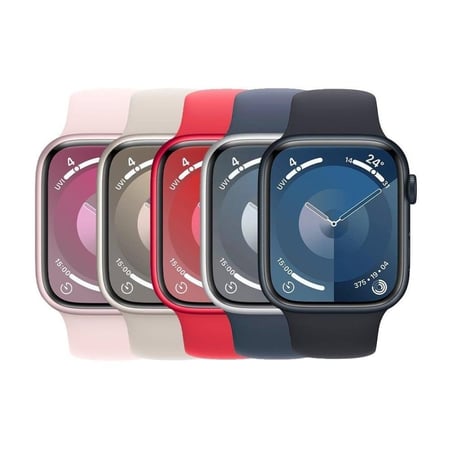 ‎‎ابل - ساعة الجيل التاسع 45 مللي جي بي إس الوان متعددة (بدون شريحة)