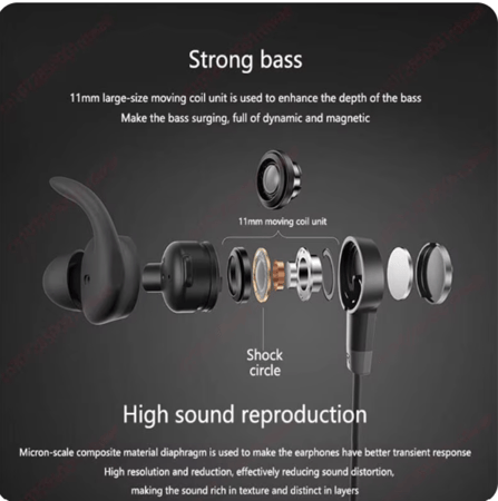 سماعة هونر بلوتوث رياضية - اسود