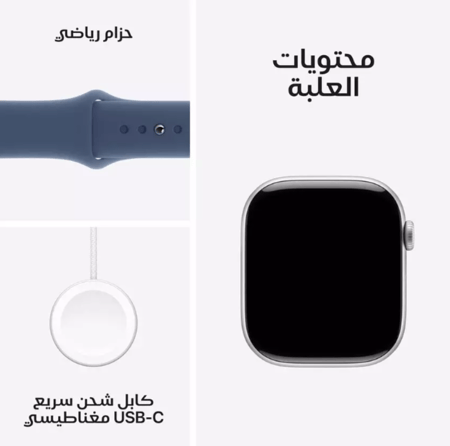 ابل، ساعة الجيل العاشر، جي بي اس، 42 ملم، غطاء ألمنيوم الوان متعددة