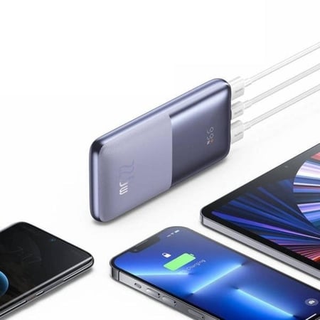 بيسوس - بطارية متنقلة بقوة 22.5 واط سعه 10,000 ملي امبير - اسود