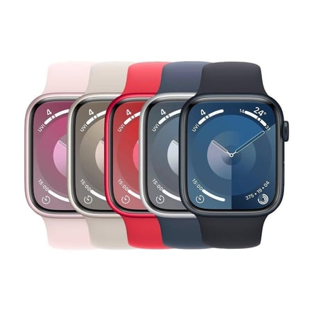 ‎‎ابل - ساعة الجيل التاسع 41 مللي جي بي إس الوان متعددة (بدون شريحة)