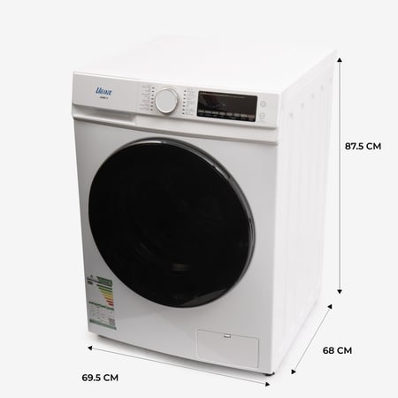 أوجين غسالة أوتوماتيك ,تعبئة أمامية ,13 كغ ,تنشيف حراري 100% ,عاكس ,توفير طاقة ,أبيض -13UWMFLC