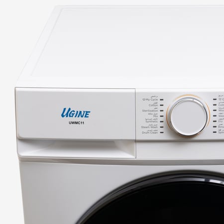 أوجين غسالة أوتوماتيك ,تعبئة أمامية ,13 كغ ,تنشيف حراري 100% ,عاكس ,توفير طاقة ,أبيض -13UWMFLC