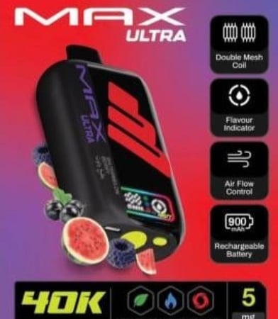 ناستي ماكس ألترا 40000 سحبة 50 نكوتين Nasty Max Ultra 40K Puffs