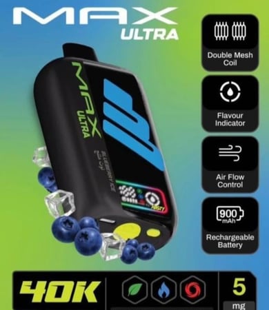 ناستي ماكس ألترا 40000 سحبة 50 نكوتين Nasty Max Ultra 40K Puffs