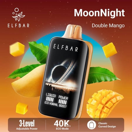 سحبة إلفبار مونلايت 50 نكوتين 40000 بوف Elfbar Moonlight 40000 Puffs