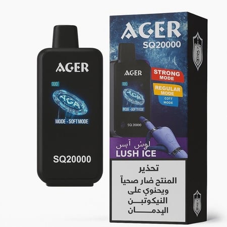 سحبة أچير اس يو SQ 20000 – نكوتين 20 AGER SQ Disposable