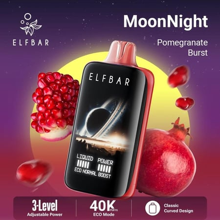 سحبة إلفبار مونلايت 50 نكوتين 40000 بوف Elfbar Moonlight 40000 Puffs