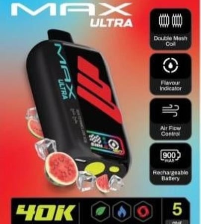 ناستي ماكس ألترا 40000 سحبة 50 نكوتين Nasty Max Ultra 40K Puffs