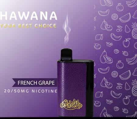 سحبة جاهزة هوانا 6500 نكهة عنب