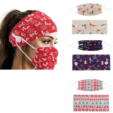 كمامة مع ربطة رأس ماسك للقناع  Face mask with Headband mask Hook