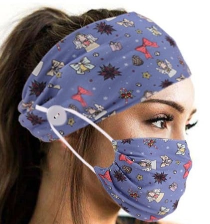 كمامة مع ربطة رأس ماسك للقناع  Face mask with Headband mask Hook