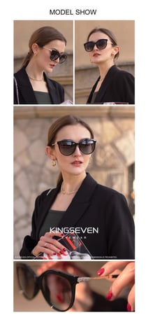 نظارات شمس KINGSEVEN 2022 مستقطبة للسيدات بعدسات متدرجة نظارات شمس فاخرة ماركة lrest de sol Mujer