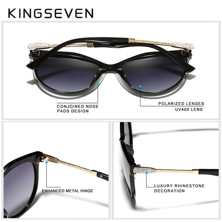 نظارات شمس KINGSEVEN 2022 مستقطبة للسيدات بعدسات متدرجة نظارات شمس فاخرة ماركة lrest de sol Mujer