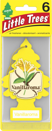 عطر سيارة للجو من ليتل تري رائحة الفانيلا - 6 قطع Little Tree Air Freshener