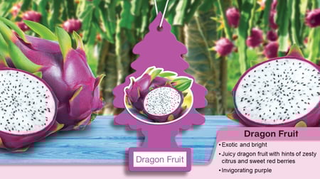 عطر سيارة للجو من ليتل تري رائحة فاكهة دراجون - 6 قطع Little Tree Air Freshener