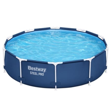 مسبح ستيل برو الدائري - 3.05 متر × 76 سم،   – Bestway Steel Pro Round Pool